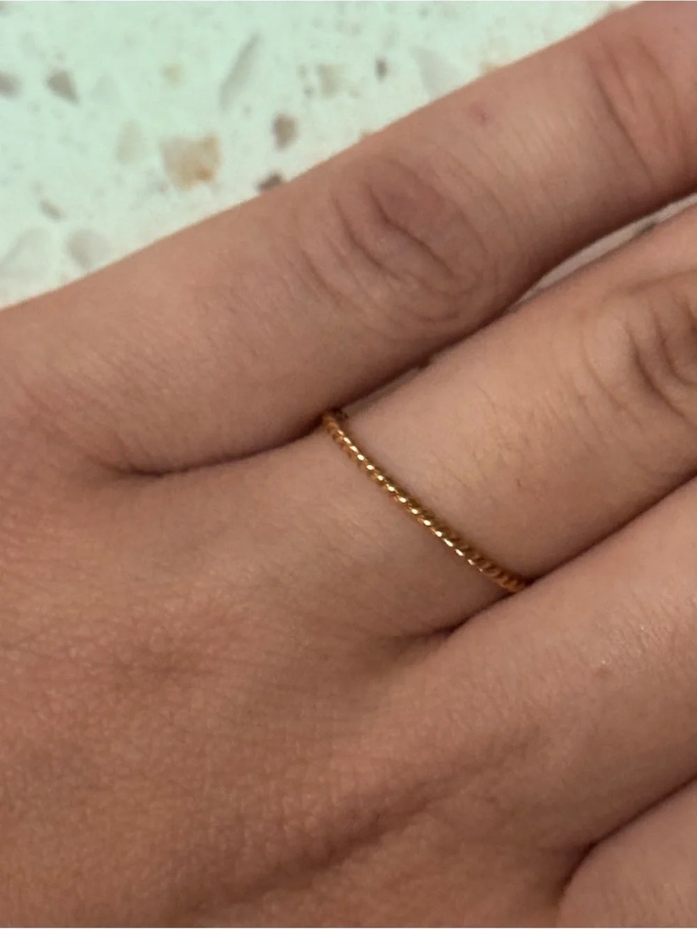Gorjana Twisted Mini Gold Stack Ring